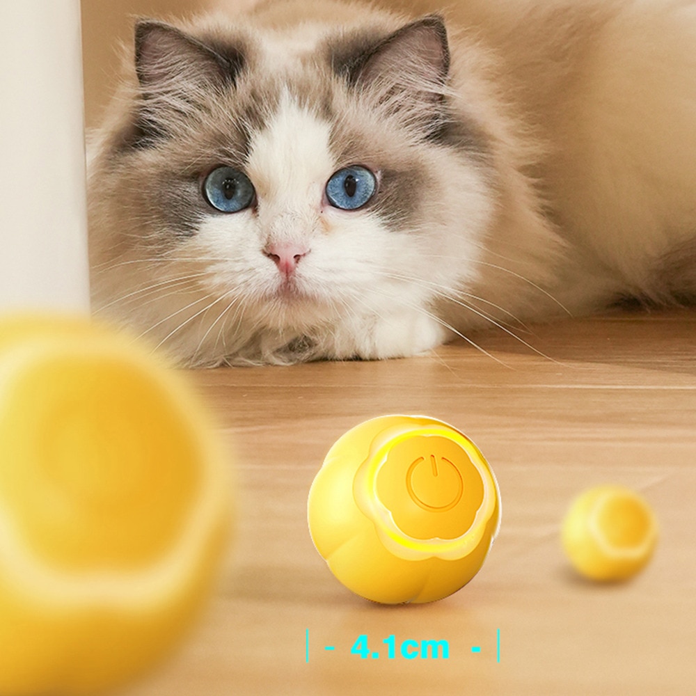 Smart Cat Ball Toys Automatic Rolling Ball Electric Cat Toys Interactive for Cats Training Self-moving Kitten Toys for Indoor