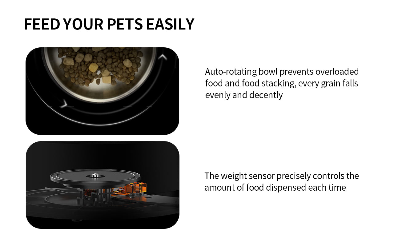 PETKIT Automatic Dogs Cats Feeder 3L/5L App Control Control Voice Recorder Pets Smart Dispenser for Medium Large Dogs Cats