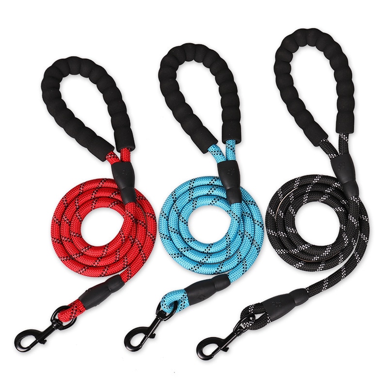 200cm Strong Dog Leash with Comfortable Padded Handle Highly Reflective Threads Dog Leashes for Medium and Large Dogs Drag Pull