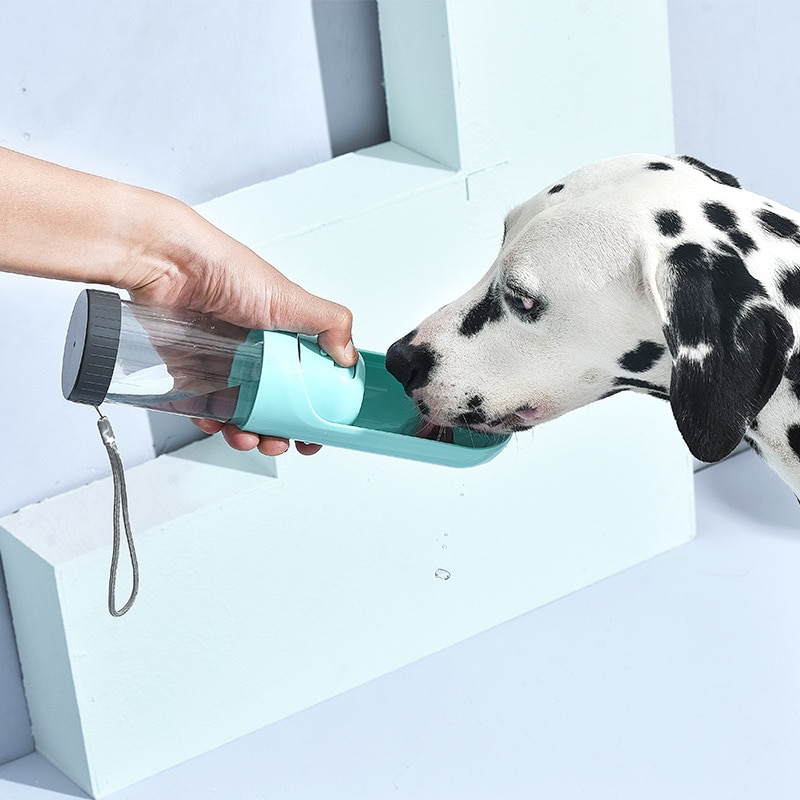 2 in 1 Portable Water Bottle for Dogs Dog Drinking Bowl for Small Large Dogs Feeding Water Dispenser Cat Dogs Outdoor Bottles