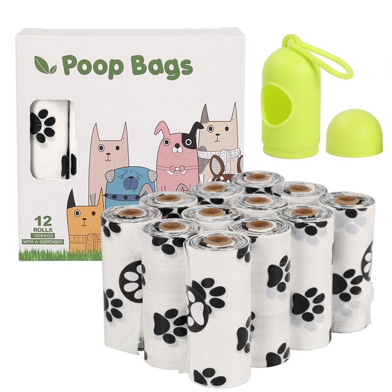 20 Rolls Dog Poop Bag 100% Biodegradable Eco Friendly Dogs Waste Bags with Dispenser Collector Garbage Pooper Bags for Puppy