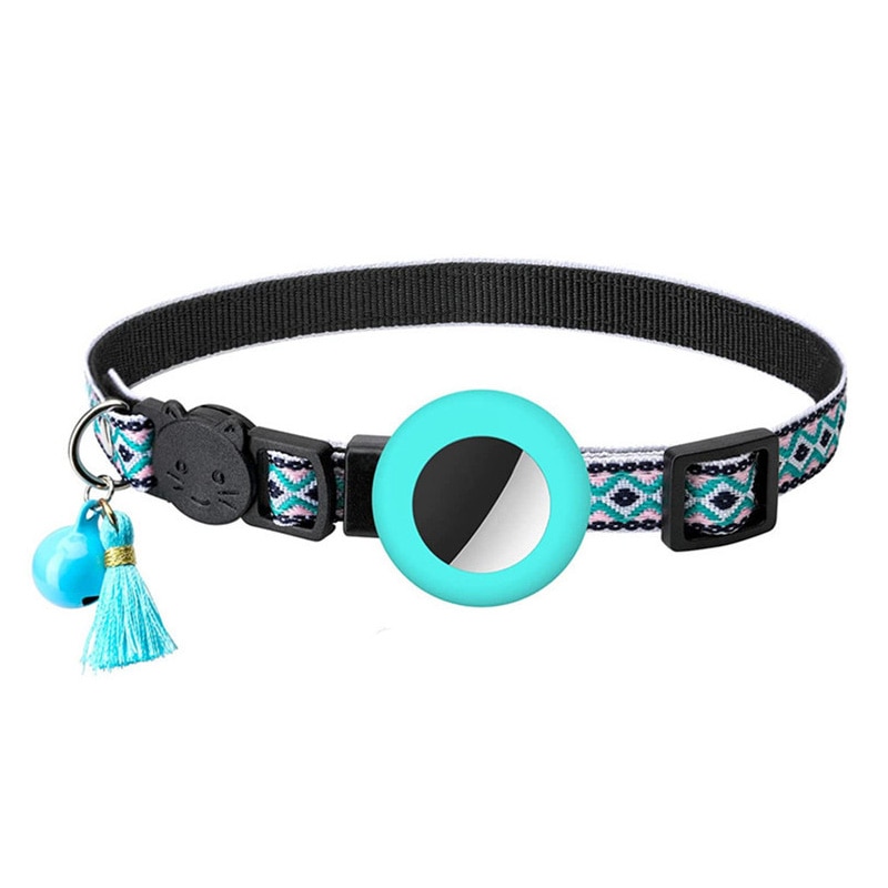 New Airtag Collar Adjustable Pet Collar For Cat Puppy Anti-lost Pet Necklace With Airtags Holder Dog Cat Accessories With Bell