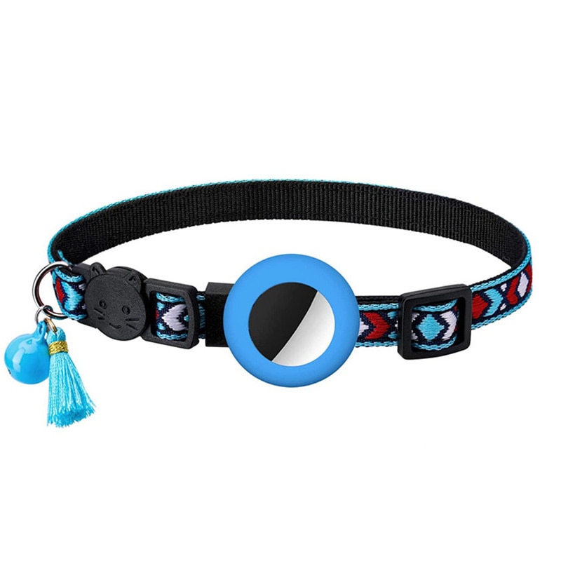 New Airtag Collar Adjustable Pet Collar For Cat Puppy Anti-lost Pet Necklace With Airtags Holder Dog Cat Accessories With Bell