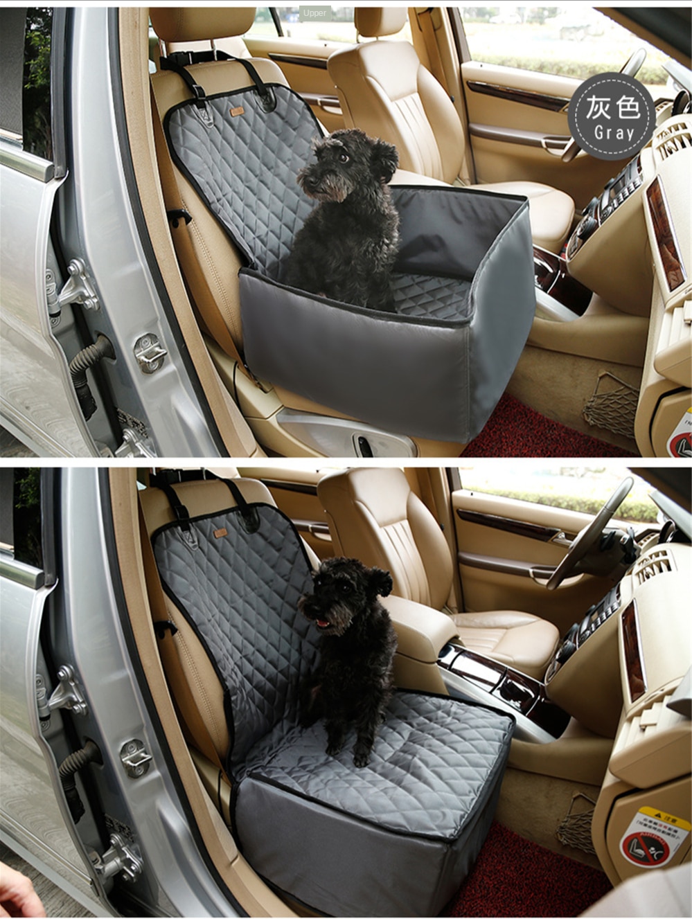 Travel Dog Car Seat Cover Co-pilot 900D Nylon Pet Car Seat 2 in 1 Carrier For Dogs Waterproof Outdoor Folding Pets Bag Hammock