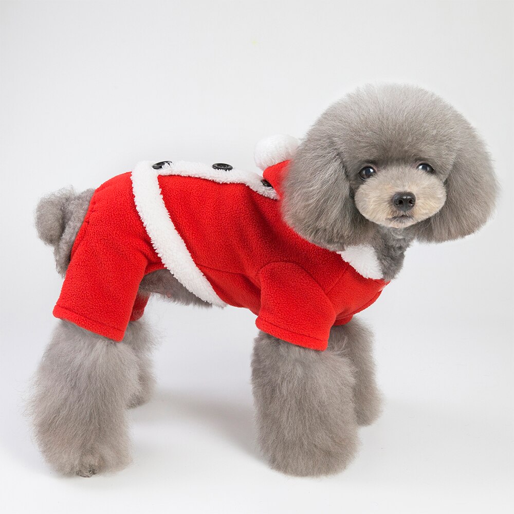 Pet Cute Dog Christmas Clothes Sweater Warm Soft Dog Cat Jumper for 2/4 Leg Puppy Kitten Holiday Pet Xmas Dress Apparel for Dogs