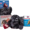 SmartPetLove Snuggle Puppy Heartbeat Stuffed Toy - Pet Anxiety Relief and Calming Aid - Black