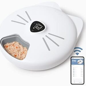 Catit PIXI Smart 6-Meal Feeder – Automatic and Customizable Feeding Schedule with App Support