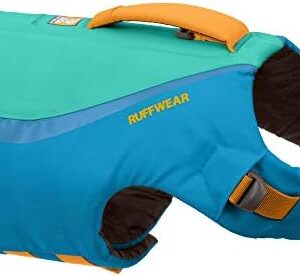 Ruffwear, Float Coat Dog Life Jacket, Swimming Safety Vest with Handle, Blue Dusk, Medium