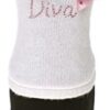 Trilly tutti Brilli Audrey Angora Wool Jumper with Swarovski Decoration and Bow Pin, Medium, White