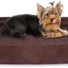 KOPEKS Deluxe Orthopedic Memory Foam Sofa Lounge Dog Bed, Small, Brown