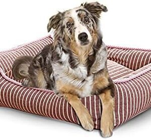 PETCUTE Pet Bed, Machine Washable Orthopaedic Dog Bed, Small Dogs, Non-Slip Dog Bed, Dog Basket, Dog Cat Bed with Removable Washable Cover