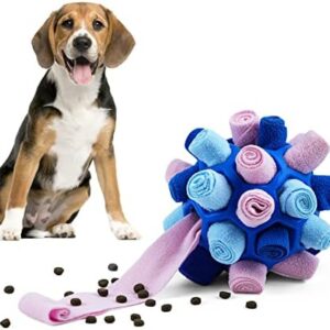 Larimuer Snuffle Ball for Dogs, Sniffing Carpet Snuffle Toy, Interactive Dog Toy, Portable Pet Snuffle Ball Toy for Small Medium Dogs Pet (Mythical Blue)
