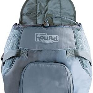 Outward Hound PoochPouch Adjustable Front Carrier for Dogs, Medium, Grey
