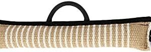 Dingo Gear Extra Strong Tug with 3 Handles Reinforced Dog Tug for Bite Training and Fun 60 x 8 cm, Jute