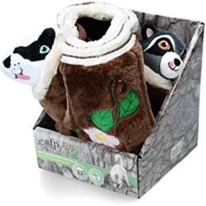 ALL FOR PAWS Dig it Tree Trunk Burrow with 2 Cute Toys, Small, 2 kg