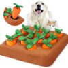 Dreafly Carrot Plush Dog Toy Sniffing Rug, Intelligence Toy for Dog, Interactive Toy, Plush Carrot Intelligence Dogs, Vegetables, Plush Toy