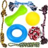 Youngever Pack of 8 Dog Toy Set for Puppy Dogs, Puppy Toy, Puppy Teething Toy, Dog Rope Chew Toy