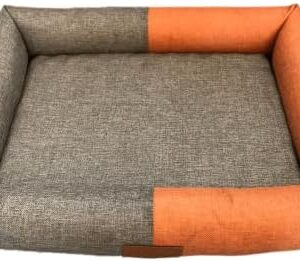 Astorpet Bicol Dog and Cat Bed, Large Pets, Medium and Small, Comfortable and Comfortable, Washable (Orange, S)