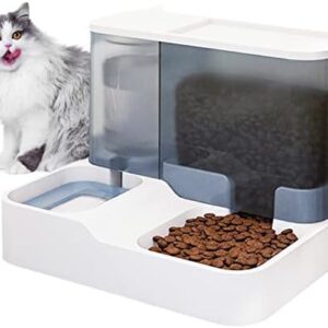 Auflosung Pet Feeder and Water Dispenser Automatic Pet Feeder Set with 1 Water Dispenser and 1 Automatic Feeder