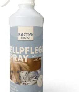 BactoFacto® 200 ml Grooming for Dogs and Cats with Valuable Vitamins, Short Hair and Long Hair, for Satin Matte Shiny Coat, Nourishes Fur Structure and Sensitive Skin, Also Against Fur