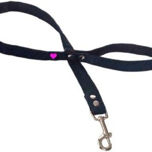 Bunty Strong Nylon Dog Pet Lead Leash with Clip for Collar Harness - Denim