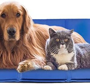 Cooling Mat for Dog, Pet Cooling Mat Non-Toxic Gel Self Cooling Pad for Dogs and Cats, Pet Cool Mat Dog Cool Pad for Crates, Kennels and Beds Perfect for Hot Summer Days, XX-Large (120 * 80CM)