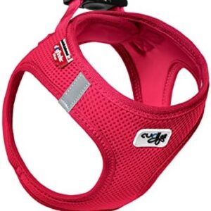Curli Vest Harness Air-Mesh Dog Harness Pet Vest No-Pull Step-in Harness with Padded Vest Red XS