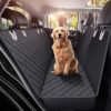 Dog Back Seat Cover Protector for Cars SUV and Trucks with Mesh Window, Scratchproof Nonslip and Waterproof Material