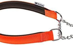 Farplast Daytona CSS 25/65 Dog Collar Chain, Half Choke, Neck Circumference: 25.6 inches (65 cm), Orange