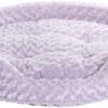FurHaven Pet Dog Bed | Oval Ultra Plush Pet Bed for Dogs & Cats, Lavender, X-Large