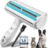 FusselZz® Home Premium Lint Roller Pet Hair - Self-Cleaning Pet Hair Remover for Cat Hair & Dog Hair Removal, Reusable Cat Hair Remover on Sofa, Clothing, Carpet & Bed
