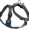 HUNTER Aalborg Mixed Dog Harness, M, Dark Blue/Grey, 56-81 cm