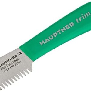 Hauptner 68530000 Trimming Knife Hauptner Trim Right 13 cm Extra Coarse Tooth for Large Trimming of Top Hair, Green