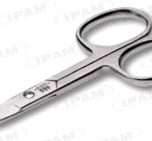 IPAM Set of 12 Aa0231 Nail Scissors 3.5 Curved Mauserec Manicure and Pedicure Multi-Coloured