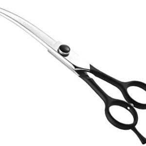 NOVOSACO 7 Inch Curved Dog Scissors - Professional Dog Scissors - Pet Grooming Scissors