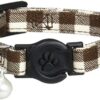 ONS Cotton Check Cat Brown (Cat Collar)