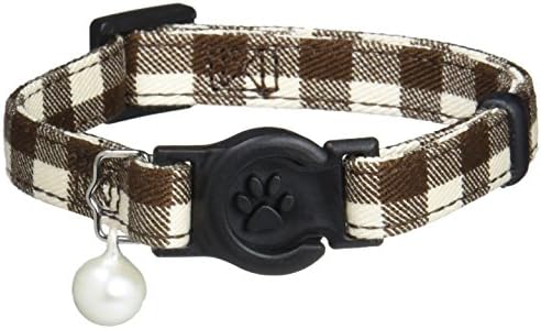 ONS Cotton Check Cat Brown (Cat Collar)