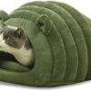 PETCUTE Cat Cave Cat Bed, Washable Cat Tent Cat Basket for Cats and Dogs, Winter Cat House, Cuddly Cave for Cats and Dogs, Puppies, Comfortable Dog Bed with Non-Slip Underside