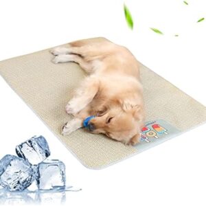 PETCUTE Cooling Mat for Dogs, Durable Cold Mat, Self-Cooling, Puppy Pads, Washable, Breathable Cooling Mat for Dogs and Cats, Pet Cooling Mat, Pet Ice Pad, Non-Slip