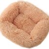 PETCUTE Dog Bed, Cat Bed, Washable Pet Bed for Cats and Dogs, Winter Cat Bed, Round Cat Cushion, Comfortable Round Plush Soft Dog Bed with Non-Slip Underside