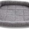 PETCUTE Dog Bed Medium Cat Bed Pet beds for Dog cage kennels cat Cushion Fleece Machine Washable Gray