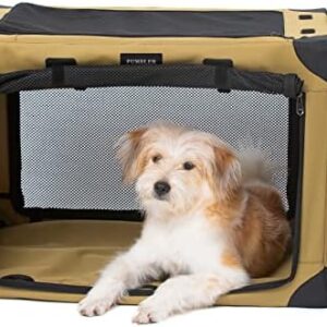 PUMBLER Dog Box Foldable Dog Transport Box Car Dog Bag Transport Bag Portable and Soft Machine Washable Dog Box Medium Dogs 26 Inches (M) 65 x 45 x 45 cm