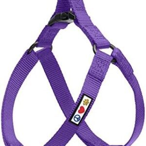 Pawtitas Solid Color Step in Dog Harness Or Vest Harness Dog Training Walking of Your Puppy Harness Dog Harness Small Purple