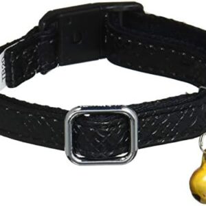 Petio Collar Cat Color Monogram Leather Color Black for Cats