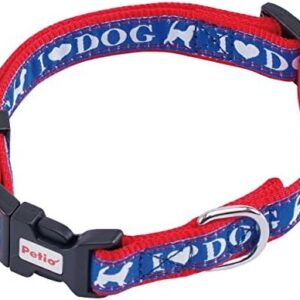 Petio Little Angel Love Dog Collar, Blue, for Ultra-Small Dogs, Size SS