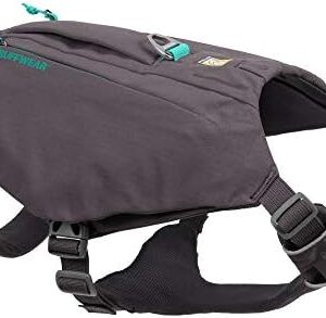 RUFFWEAR Dog Harness with Pockets, Switchbak, All-Day Comfort with Built-in Pockets for Short Day Trips and Everyday Activities, Medium Dog Breeds, Granite Grey