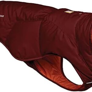 RUFFWEAR Quinzee Packable Insulated Winter Coat for Dogs, XX-Small, Fired Brick