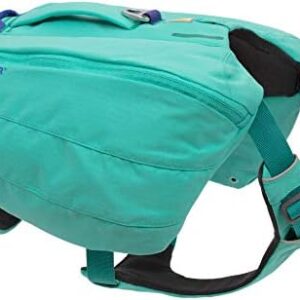 Ruffwear, Front Range Dog Day Pack, Backpack with Handle for Hikes & Day Trips, Aurora Teal, Medium