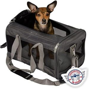 Sherpa Travel Original Deluxe Airline Approved Pet Carrier, Medium, Charcoal