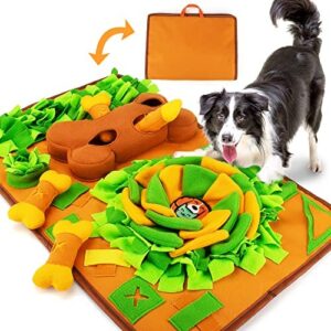 Sniffing Mat for Dogs - Dog Puzzle Toy, Enrichment Dog Feeding Mat for Odour Training and Slow Eating, Stress Relief Interactive, Dog Mental Stimulation Toy
